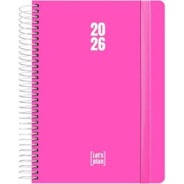 Agenda Anual (2026) Grafoplas Polipropileno Espiral Tapa Pp Con Goma A5 210X150 D/P Rosa Fluor Precio: 12.79000008. SKU: B12CCL8DHN
