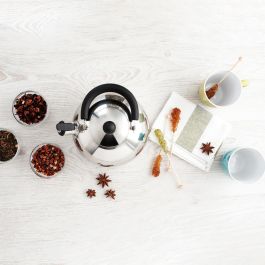 Quid Hervidor Habitat Acero Inoxidable 2L Apto Inducción Vitrocerámica Gas Eléctrica