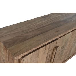 DKD Home Decor Buffet Alpino Acacia Marron Claro 4 Puertas 2 Estantes 175x40x81 cm