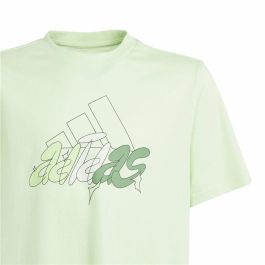 Camiseta de Manga Corta Adidas Table Illustrated Verde Claro