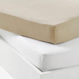 P'Tit Dodo PTI3700948342534 Juego de 2 sábanas bajeras Jersey 60x120cm Blanco/Nude