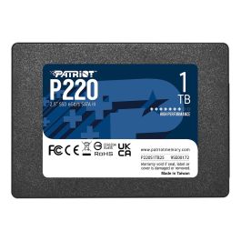 Patriot P220 1 TB SSD SATA III 6 Gb/s, 2.5" Interno para PC/Portátil, 550 MB/s Lectura, 500 MB/s Escritura Precio: 165.5000006. SKU: B12SMX3FTX