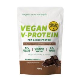GoldNutrition V-Protein Proteína Vegana Guisante y Arroz Chocolate 720g. Sin Azúcares Añadidos con Bromelaína. Efecto Saciante Precio: 25.4999998. SKU: B1AVJQT75D