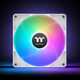 Thermaltake CT140 Reverse ARGB Ventilador 14cm para Carcasa PC Blanco, Iluminación ARGB, 500-1800 RPM, 94.95 CFM (2 unidades)