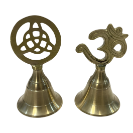 DKD Home Decor Campana Arabe Dorado Laton 5 x 10 x 5 cm (6 Unidades)