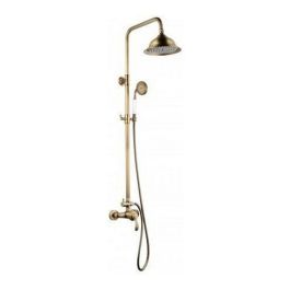 Rousseau Columna de Ducha Byron, Grifo Mezclador Mecánico, Telescópica 0,85-1,18m, Cabezal Ø 205mm, Ducha Manual, Bronce Antiguo Precio: 130.5900002. SKU: B167EWVZFT