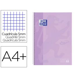 Oxford Cuaderno Europeanbook 1 Write&Erase 80H A4+ 5x5 mm Microperforado Tapa Extradura Malva Pastel (Set 5) (Set de 5) Precio: 21.78999944. SKU: B1E959KN8N