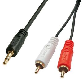 Lindy Cable Premium Phono a 3.5mm de 20m. Conector de Audio Bidireccional para Dispositivos Portátiles, Sistemas Hi-Fi, Barras de Sonido y TV.