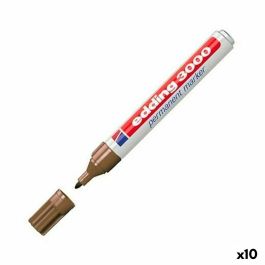 Rotulador permanente Edding 3000 Marrón 10 Unidades Precio: 30.59000032. SKU: S8421282
