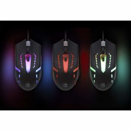 MANHATTAN Ratón Gaming Óptico USB RGB 1500 DPI Ambidextro Negro