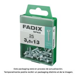 Fadix 10921195 Caja 25 Unidades Tornillo Rosca Chapa Cr Cinc 3,5x13mm Acero Cincado Precio: 2.50000036. SKU: S7913605