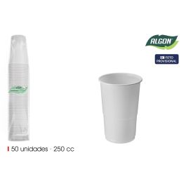 Set de 50 vasos blancos 250 cc Algon - Inde (18 Cajas) Precio: 30.50000052. SKU: B17GTFPV6X