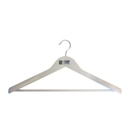 Mondex Percha contorneada con hombreras madera blanca ecológica FSC 45x23cm-55mm Precio: 5.50000055. SKU: S7918340