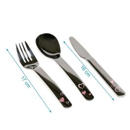 KioKids Set de 3 Cubiertos Infantiles Acero Inoxidable Rosa para Niños Mayores de 3 Años | Colección Soft Nordic Apto Lavavajillas KioKids Set de 3 Cubiertos Infantiles Acero Inoxidable Rosa para Niños Mayores de 3 Años | Colección Soft Nordic Apto Lavavajillas