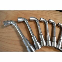 Ks Tools 517.0442 Llaves de tubo métricas de 6 caras - Juego de 12 piezas de 7 a 24 mm