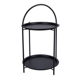 Basics Mesa Auxiliar Metal Negro 40x66 cm 2 Alturas Asa Superior Precio: 24.89999952. SKU: B19Q77JRTC