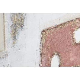 DKD Home Decor Cuadro Abstracto Beige Blanco 3.7 x 120 x 90 cm (2 Unidades) Pintado a Mano