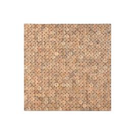 DKD Home Decor Decoración de Pared Moderna de Madera de Mango con Troncos Natural 90x90x3 cm