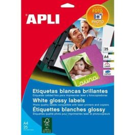 Apli Etiquetas Adhesivas 199,6x289,1 mm Láser Calidad Fotográfica, Blanco, 10 Hojas Precio: 7.79000057. SKU: S8400937