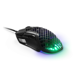 SteelSeries Aerox 5 Ratón Gaming USB Tipo A Óptico 18000 DPI, Mano Derecha, Negro - Ref. 62401