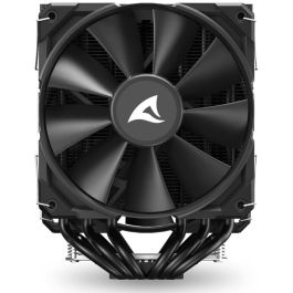 Sharkoon A60 Refrigerador de CPU Doble Torre con 2 Ventiladores PWM 120mm, 6 Heatpipes de Cobre, TDP 260W y Soporte Universal Negro