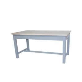 DKD Home Decor Mesa Comedor Victoria Tradicional de Paulownia y MDF Gris y Natural 161.5x81.5x78 cm Precio: 327.88999991. SKU: S3040488