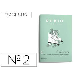 Rubio Cuaderno Caligrafía Nº 2 para Desarrollar Destrezas Motrices y Lenguaje Escrito Certificado FSC Precio: 11.78999952. SKU: B1DS5ZGKMZ