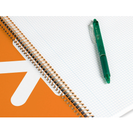 Antartik Cuaderno espiral A4 micro tapa dura 80 hojas 100gr cuadro 5mm color mostaza