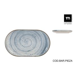 Fuente Ovalada Swirl Nordic Brillo 25x15x2.2 cm - Inde (18 Unidades) Precio: 55.98999967. SKU: B15N9P5DGG