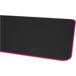 GENESIS Boron 500 XXL RGB Alfombrilla de Ratón Gaming, Negra, con Iluminación LED RGB Multicolor, 800x400mm para Escritorio Completo