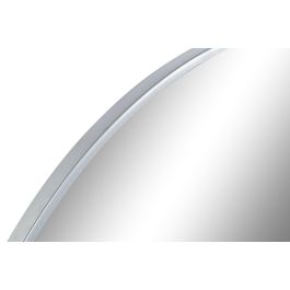 DKD Home Decor Espejo Moderno Anxi Redondo Plateado Metal 100 x 100 x 2 cm