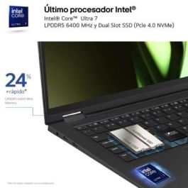 Portátil LG Gram 14T90S-G.AA75B Intel Core Ultra 7-155H/ 16GB/ 512GB SSD/ 14" Táctil/ Win11 Portátil LG Gram 14T90S-G.AA75B Intel Core Ultra 7-155H/ 16GB/ 512GB SSD/ 14" Táctil/ Win11