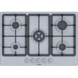 Bosch PGQ7B5K90 Placa de Gas Serie 4, 5 Fuegos, Acero Inoxidable, 52 x 75 x 4.5 cm Precio: 327.58999977. SKU: B16T355Q5F