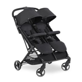 Hauck Cochecito Doble Swift X Duo Negro – Ultraligero, Compacto, Plegado con Una Mano, desde Nacimiento hasta 3 Años