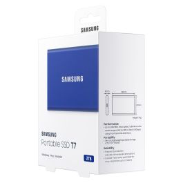 Samsung Portable SSD T7 2TB USB 3.2 Gen 2 Azul 1050 MB/s SSD