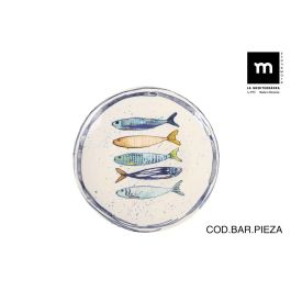 La Mediterranea Plato Postre Ø20 cm "Peixe" Monaco Brillo (12 Unidades)