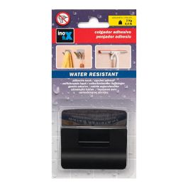 Inofix 2192-3 Colgador Resistente al Agua Rama Doble Negro Mate