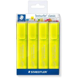 STAEDTLER 364-1P WP4 Textmarker Textsurfer classic, 4 unidades, punta de cincel, color amarillo Precio: 17.5000001. SKU: B13JJDRH47