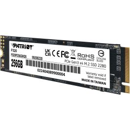 Patriot M.2 256GB P320 PCIe 3.0 2200MB/s Lectura 1200MB/s Escritura NVMe 2280 PE996
