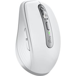 Logitech MX Anywhere 3S para Mac Ratón Inalámbrico Bluetooth y RF Color Plata Blanco 8000 DPI