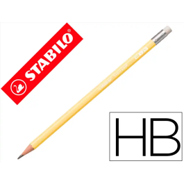 Stabilo Swano Lápiz Grafito Con Goma Pastel Amarillo -12 Unidades- Precio: 3.95000023. SKU: B1A2S3756Q