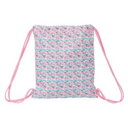 Bolsa Mochila con Cuerdas Moos Flores Multicolor 35 x 40 x 1 cm