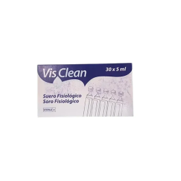 Suero Fisiologico Esteril Visclean Monodosis 5 mL Caja De 30 Unidades Precio: 4.49999968. SKU: B18AE3M52C