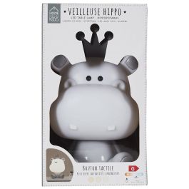 Home Deco Kids Luz Quitamiedos Led Hipopótamo Infantil 100 Leds 1W USB 6500-7000K 15x25cm