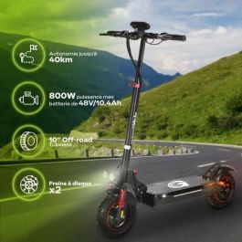 Patinete eléctrico todoterreno plegable - URBANGLIDE - ECROSS PRO LITE 2 - 10 - 48V - 800 W - Auto 40KM Luz de freno e intermitentes Patinete eléctrico todoterreno plegable - URBANGLIDE - ECROSS PRO LITE 2 - 10 - 48V - 800 W - Auto 40KM Luz de freno e intermitentes