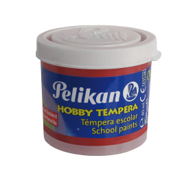 Pelikan Tempera Hobby 40 cc Bermellon -n.58 Pintura al Agua Opaca Secado Rápido Alto Poder Cubriente
