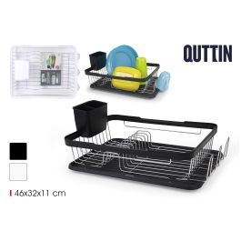 Escurreplatos con bandeja Qutti 46x32x11 cm - Confortime (6 Unidades)