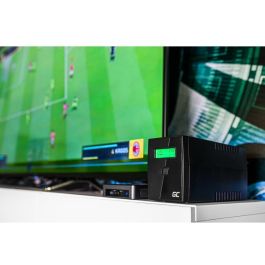 Green Cell UPS04 SAI Linea Interactiva 1500VA 900W Onda Senoidal 230V Proteccion Sobretension 5 Salidas Tipo F USB