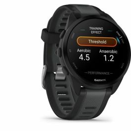 Garmin GAR1709255529886 Reloj GPS Forerunner 165, 1.2 pulgadas, Negro con correa Negra y Gris