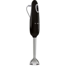 Smeg HBF11BLEU Batidora de Inmersión de Mano 700W Negra de Acero Inoxidable, Velocidad Turbo